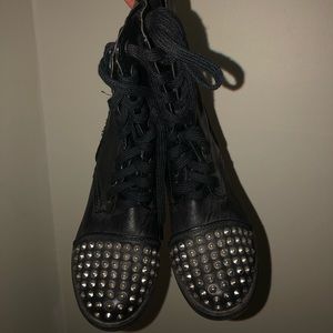 Studded combat boots